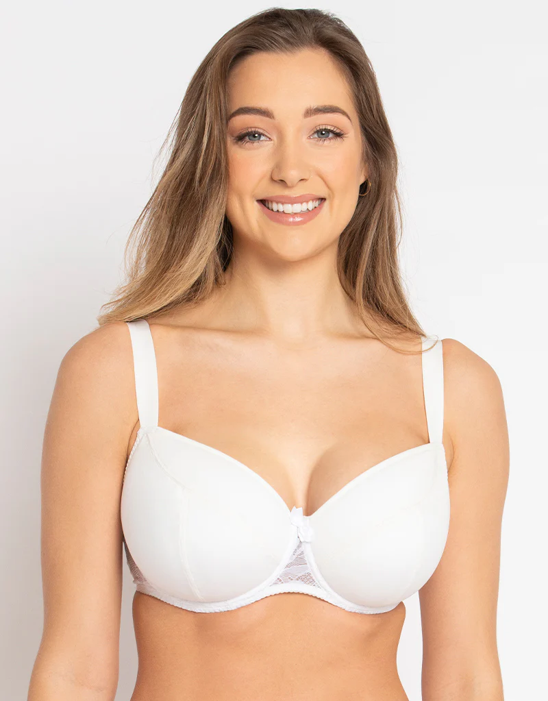 Flirtelle Emma Padded Balcony Bra White - Image 4