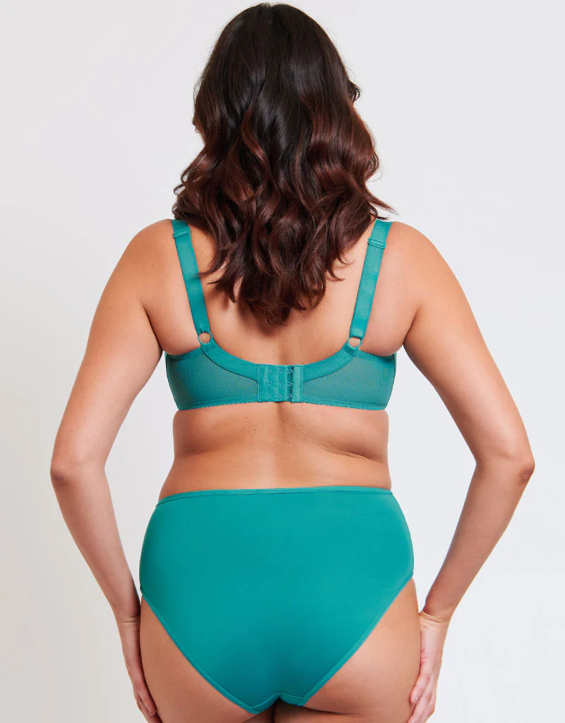 Flirtelle Swirl Balcony Bra Teal Blue - Image 6