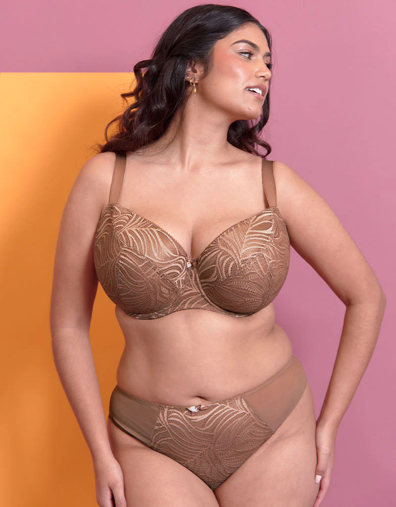 Flirtelle Isla Padded Balcony Bra Praline - Image 2