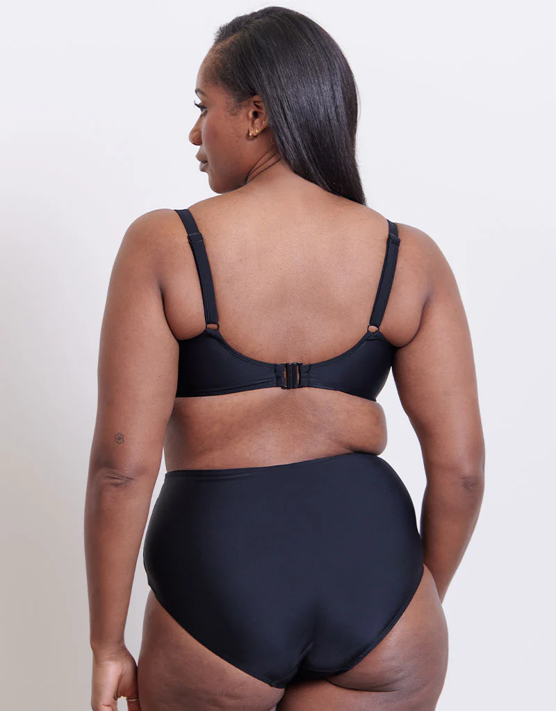 Flirtelle Maya Bay High Waist Bikini Brief Black - Image 4