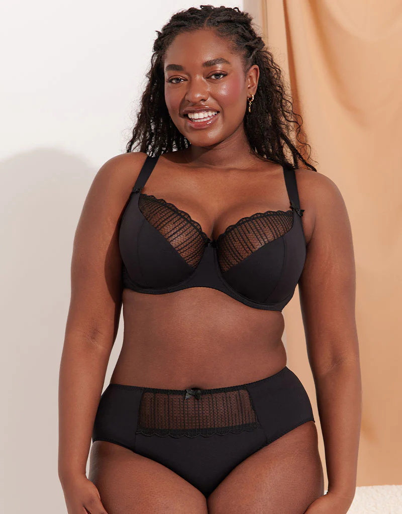 Flirtelle Riley Balcony Bra Black - Image 2