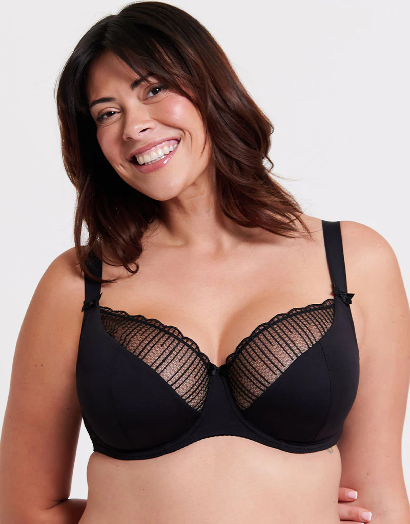 Flirtelle Riley Balcony Bra Black - Image 3