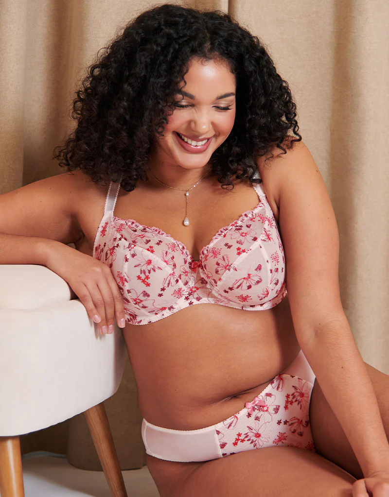 Flirtelle Rosie Balcony Bra Cream/Berry Mix - Image 2