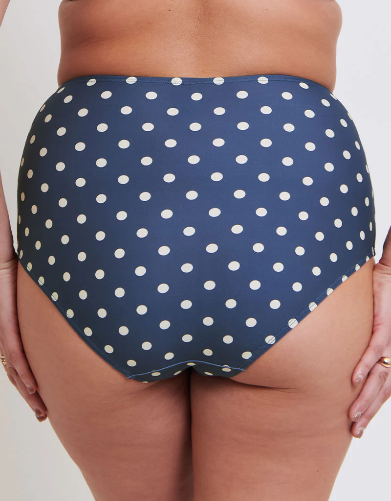 Flirtelle Salento Coast High Waist Bikini Brief Polka Dot Print - Image 2