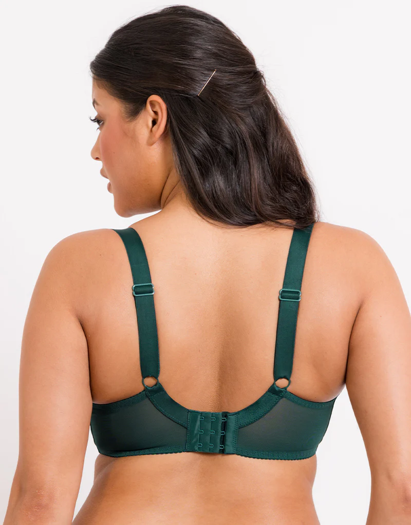 Flirtelle Swirl Balcony Bra Emerald - Image 5