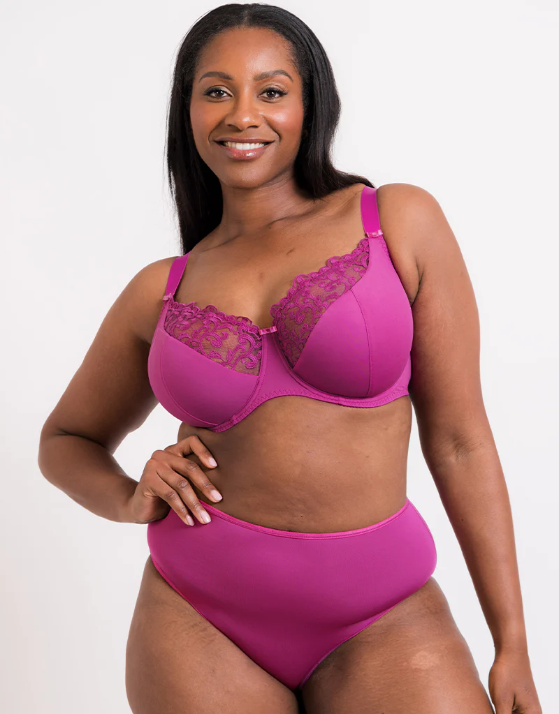Flirtelle Swirl Balcony Bra Orchid - Image 2