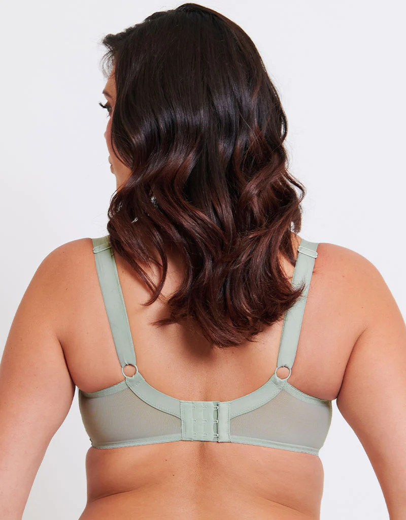 Flirtelle Swirl Balcony Bra Sage Green Print - Image 5