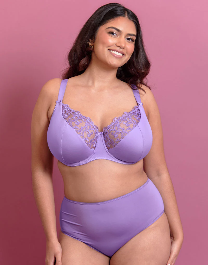 Flirtelle Swirl Balcony Bra Violet Purple - Image 2