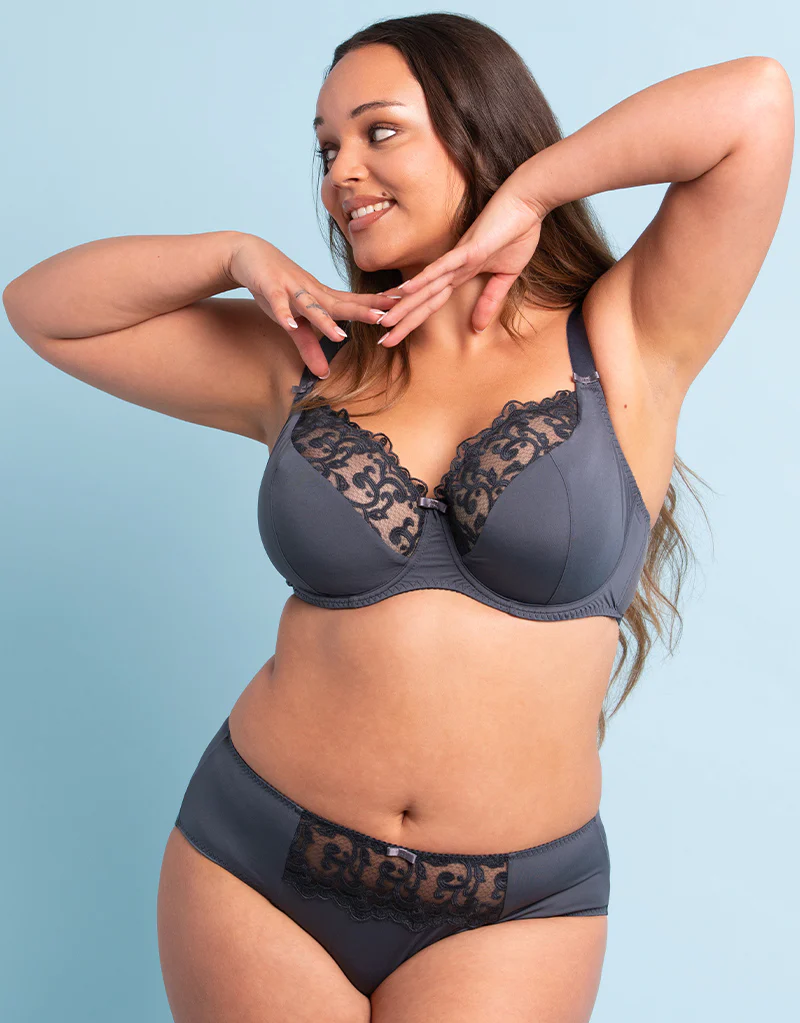 Flirtelle Swirl Brief Dark Grey - Image 5