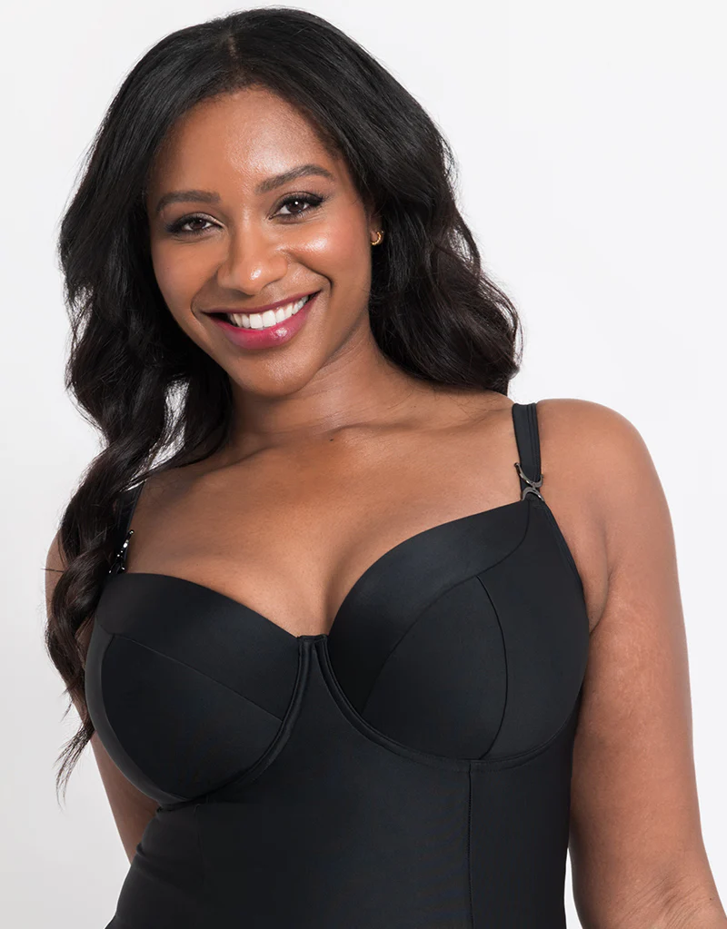 Flirtelle Verona Beach Balcony Swimsuit Black - Image 3