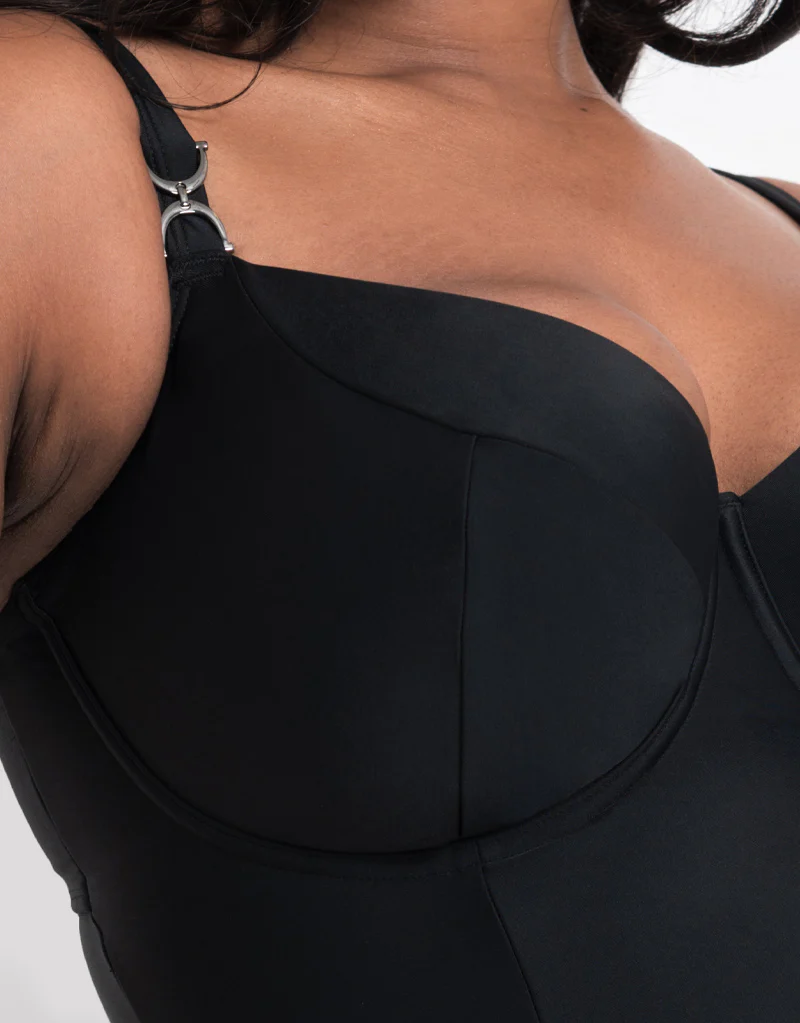 Flirtelle Verona Beach Balcony Swimsuit Black - Image 4