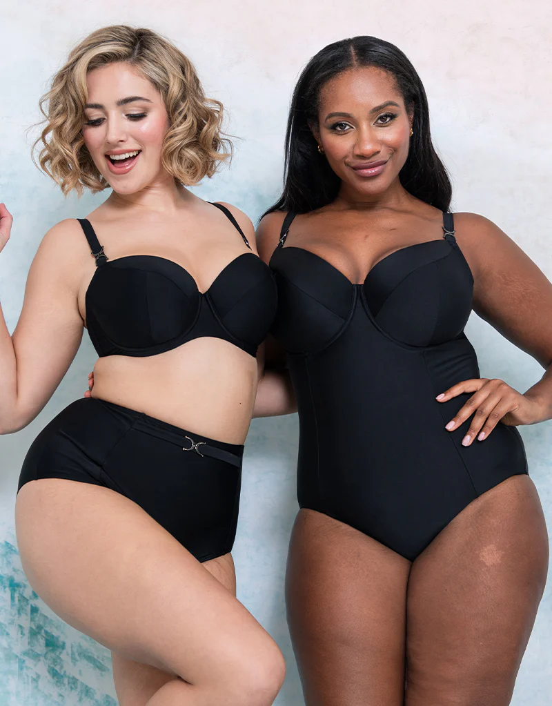 Flirtelle Verona Beach Balcony Swimsuit Black - Image 8