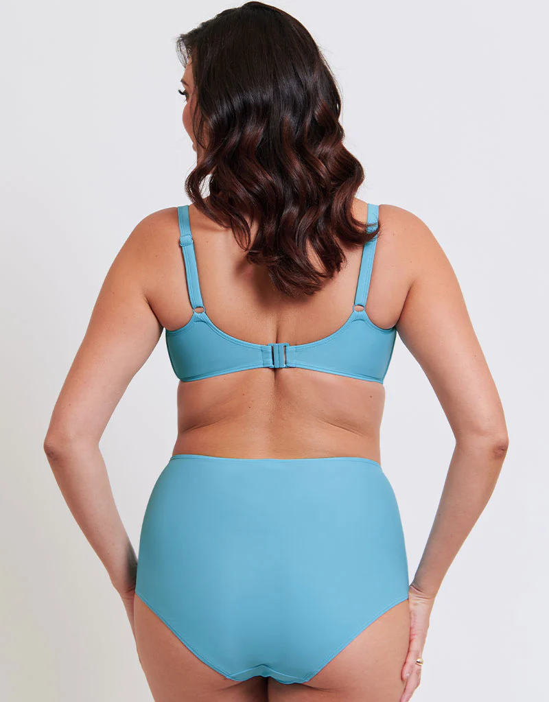 Flirtelle Verona Beach High Waist Bikini Brief Aqua Blue - Image 4