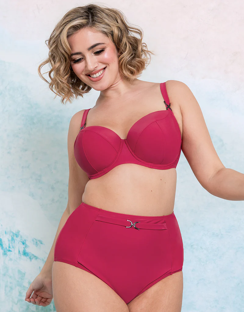 Flirtelle Verona Beach High Waist Bikini Brief Crimson - Image 5