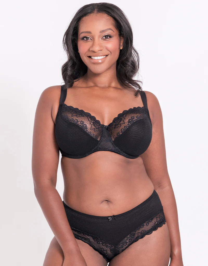 Flirtelle Viola Balcony Bra Black - Image 7