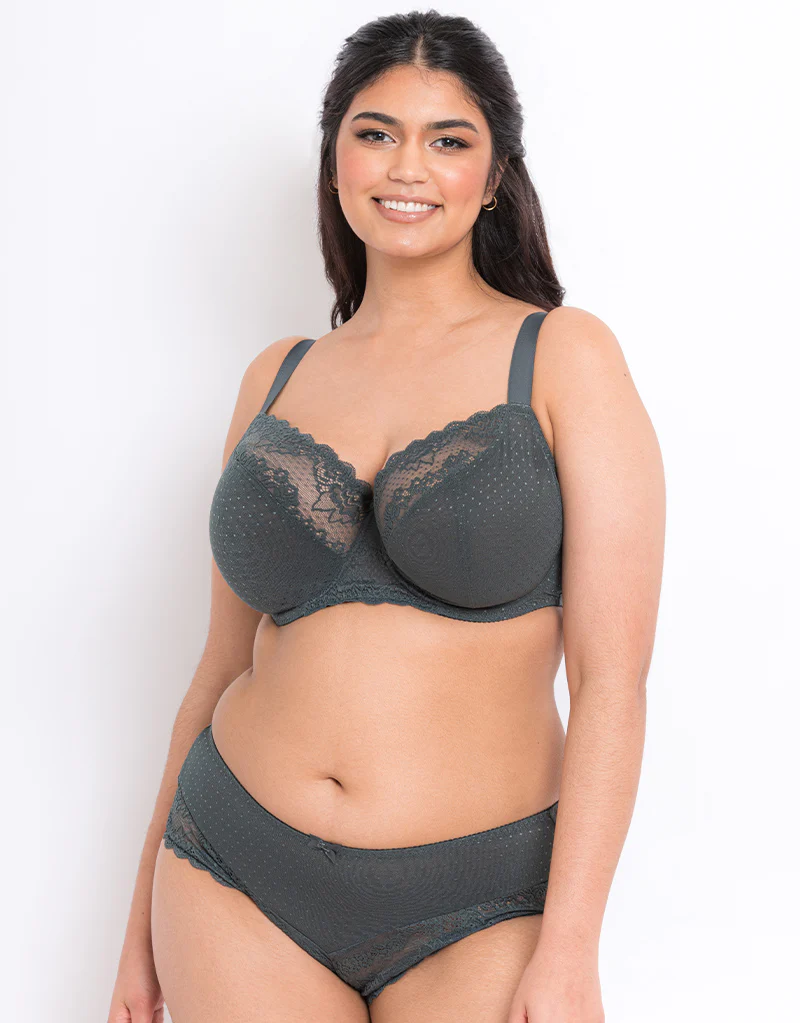 Flirtelle Viola Balcony Bra Charcoal - Image 7