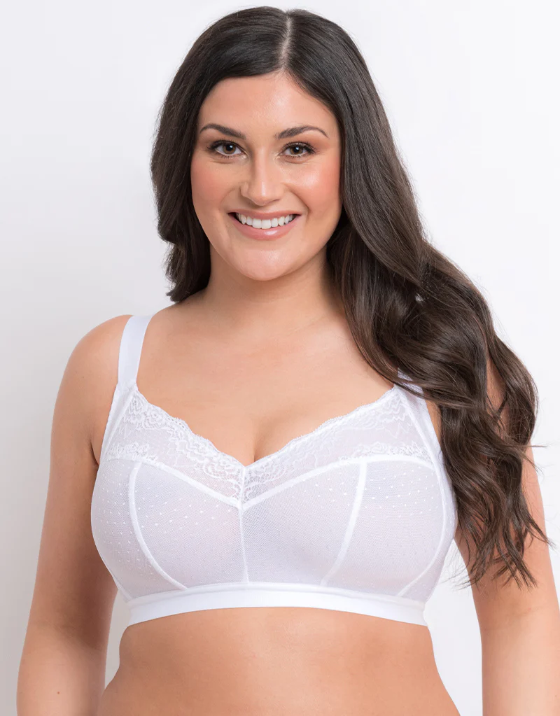 Flirtelle Viola Non-Wired Bralette White - Image 3