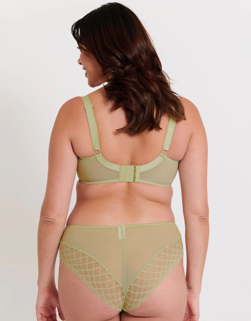 Flirtelle Viola Geo Balcony Bra Soft Sage - Image 6