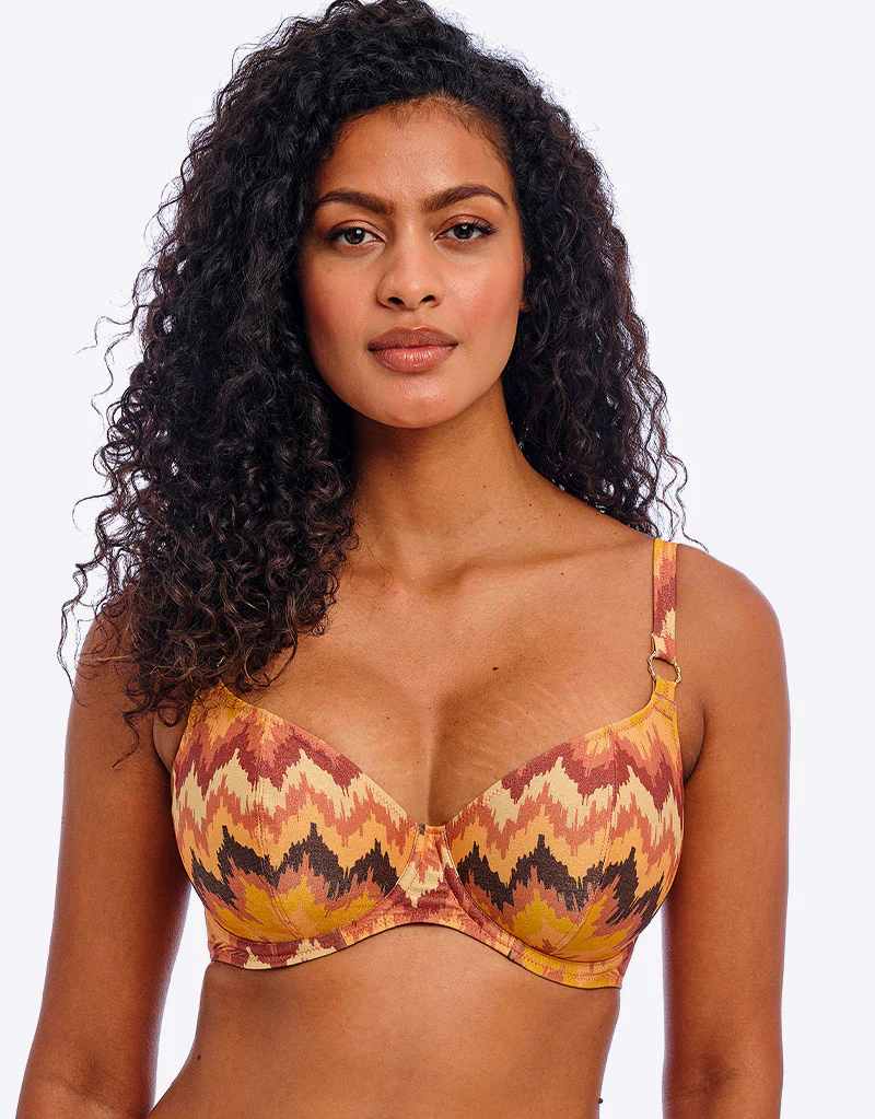 Freya Arizona Wave Plunge Bikini Top Horizon Print - Image 3
