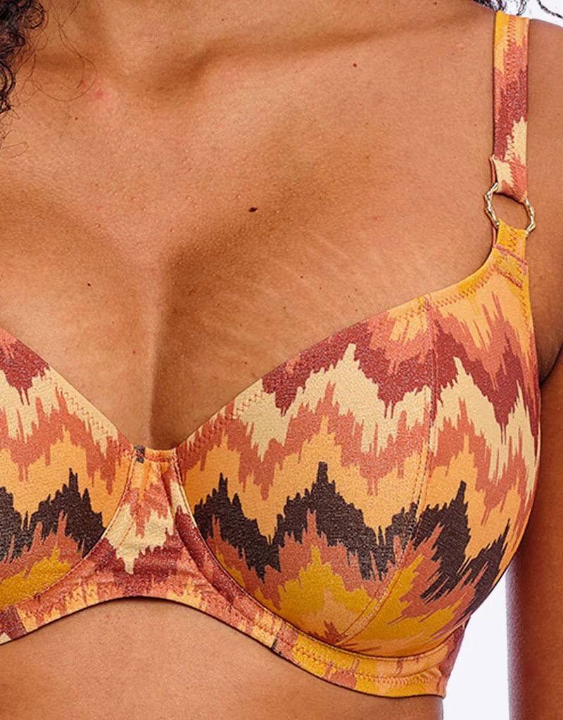 Freya Arizona Wave Plunge Bikini Top Horizon Print - Image 4