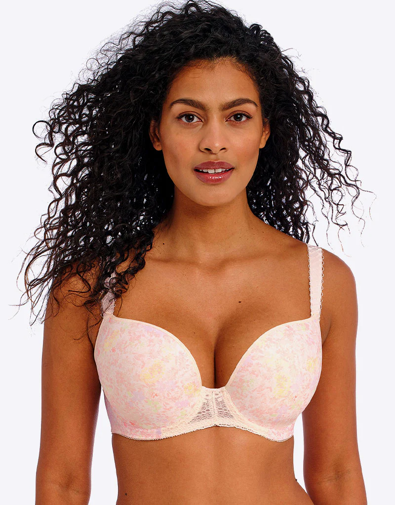 Freya Daydreaming Moulded Plunge T-Shirt Bra Peach Blossom Pink - Image 2