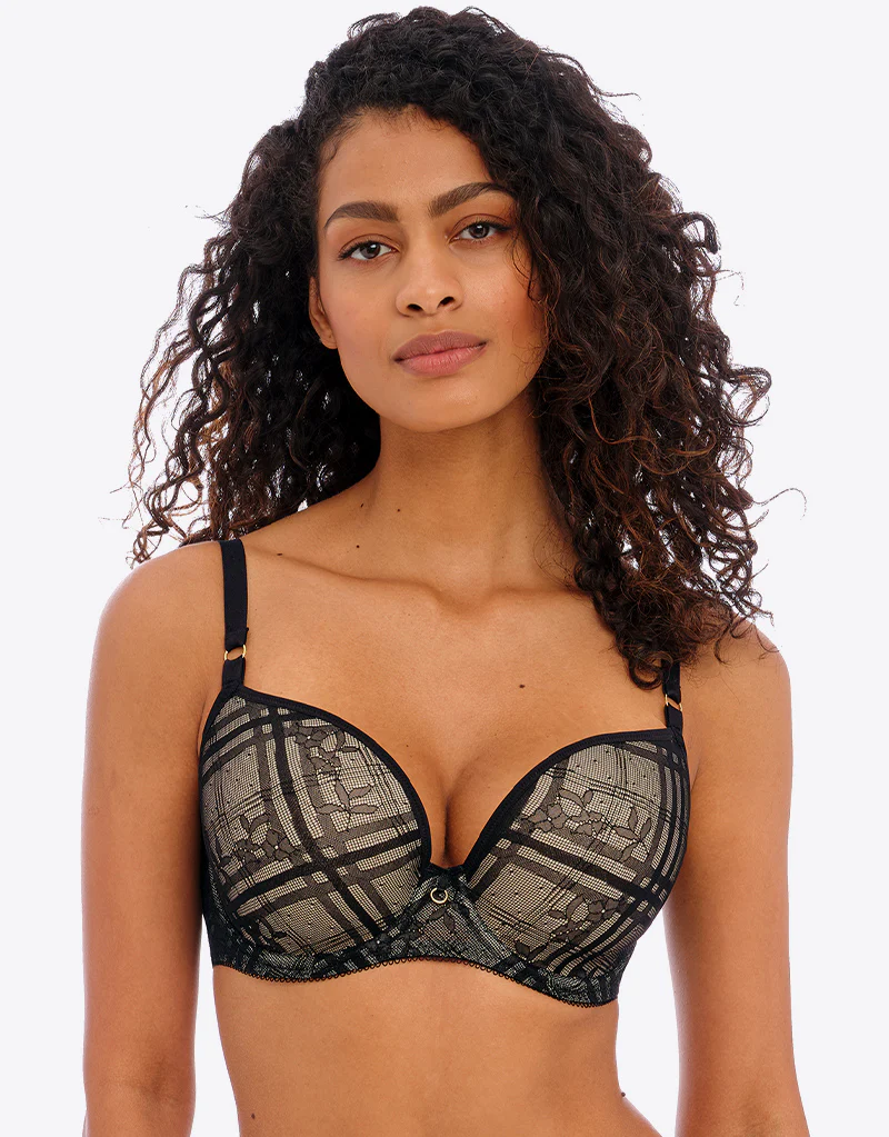 Freya Fatale Moulded Plunge Bra Black - Image 2