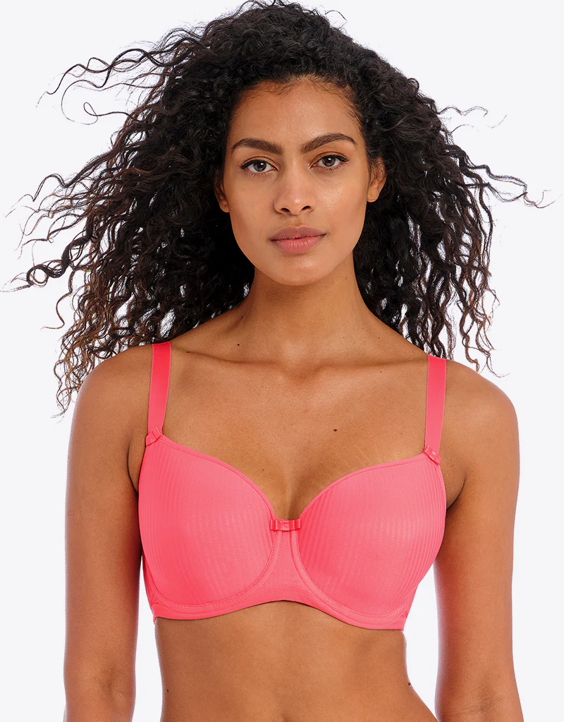 Freya Idol Moulded Balcony Bra Sunkissed Coral - Image 3