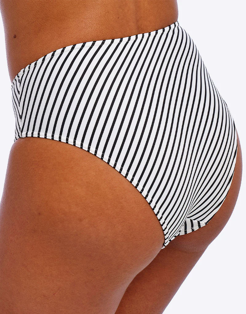 Freya Jewel Cove High Waist Bikini Brief Black Stripe - Image 2