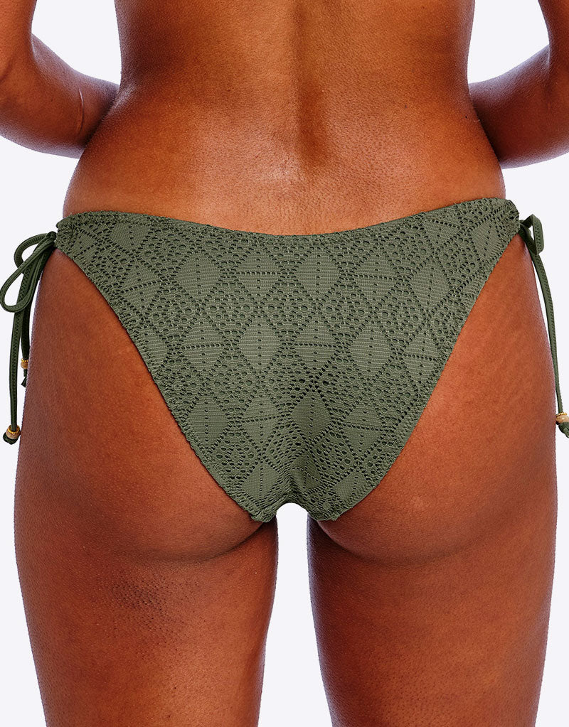 Freya Nomad Nights Tie Side Bikini Brief Sage Green - Image 3