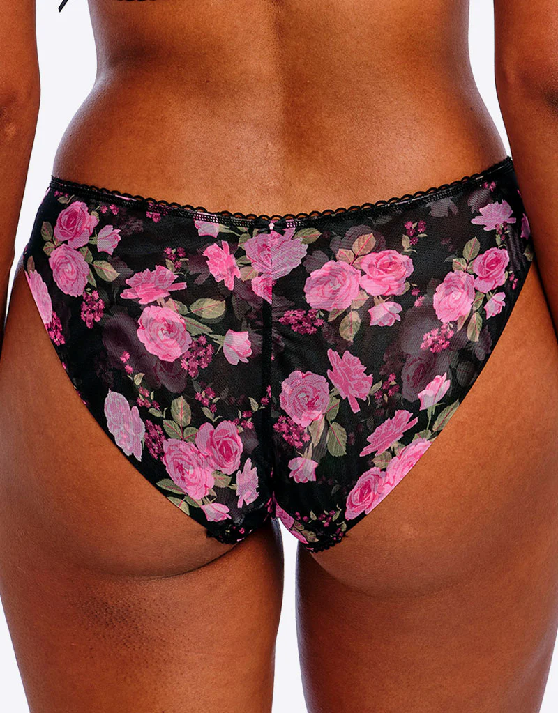 Freya Rose Blossom Brief Black Rose Print - Image 3