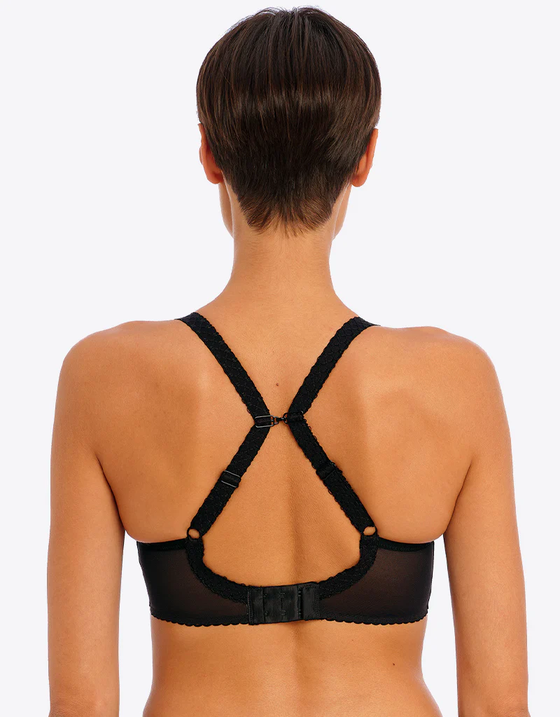 Freya Rose Blossom Moulded Plunge T-shirt Bra Black - Image 5