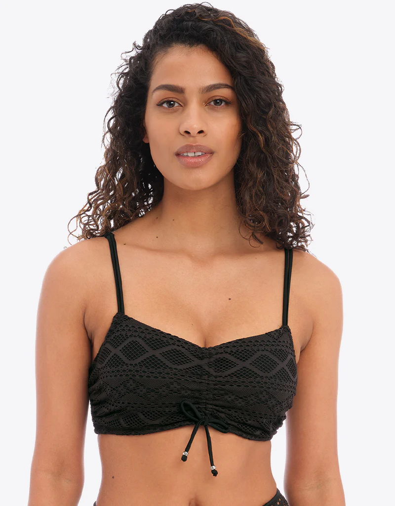 Freya Sundance Underwired Bralette Bikini Top Black - Image 3