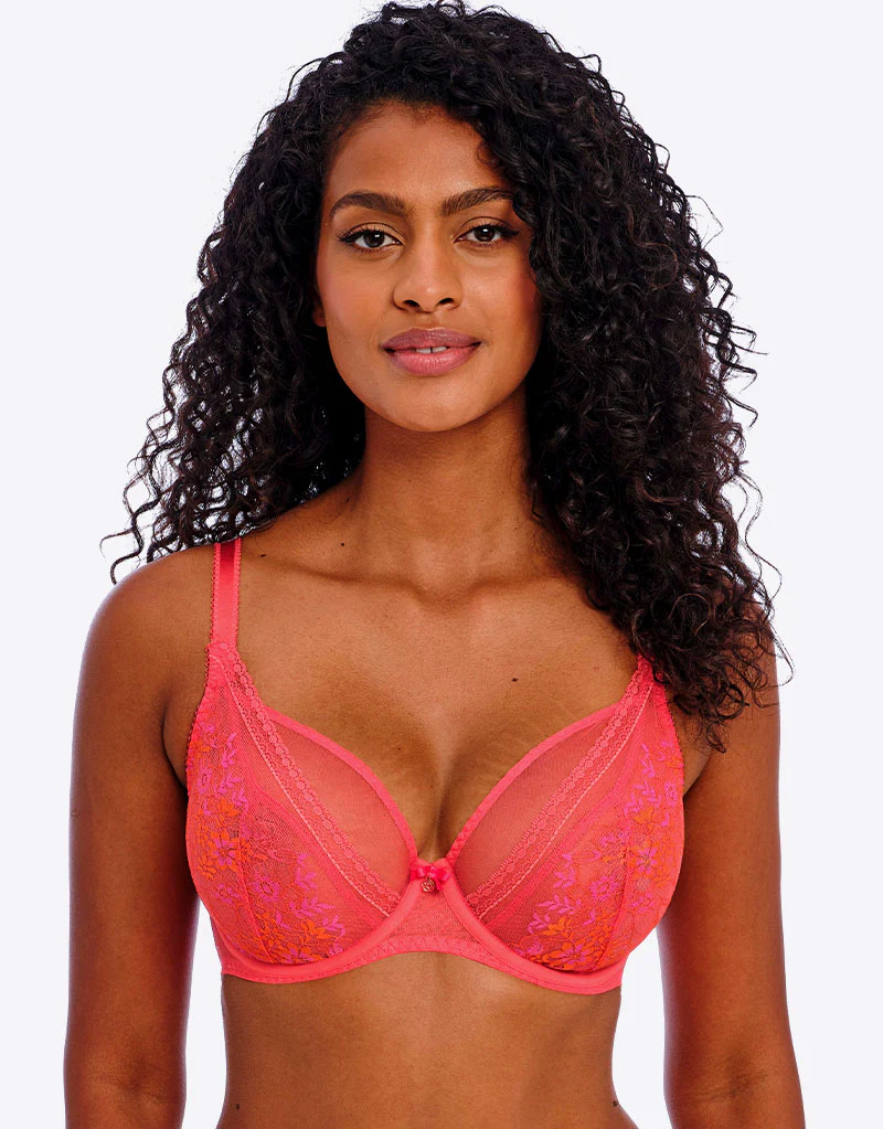 Freya Sydnie High Apex Plunge Bra Strawberry Ice Pink - Image 3