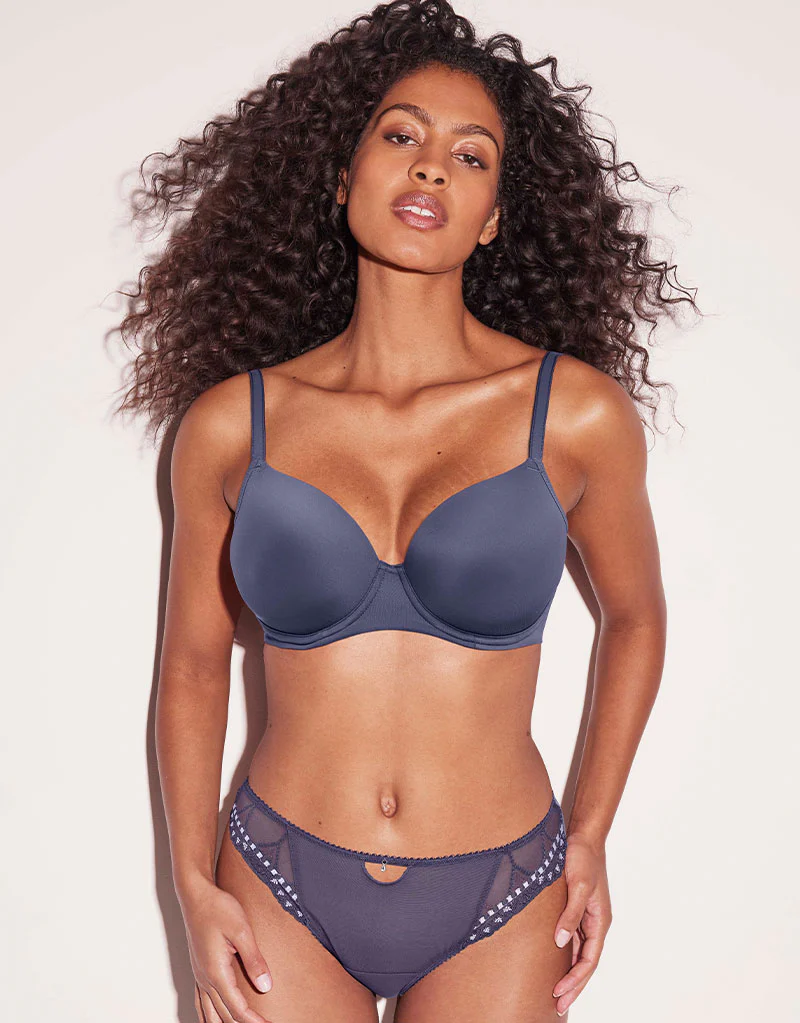Freya Undetected Moulded T-Shirt Bra Dusk Blue - Image 2