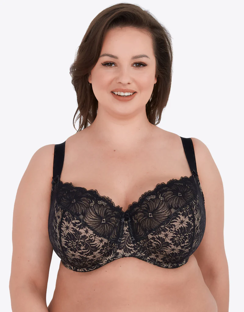 Gaia Chantal Full Cup Bra Black - Image 3