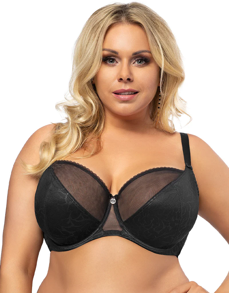 Gorsenia Orchid Balconette Bra Black - Image 2