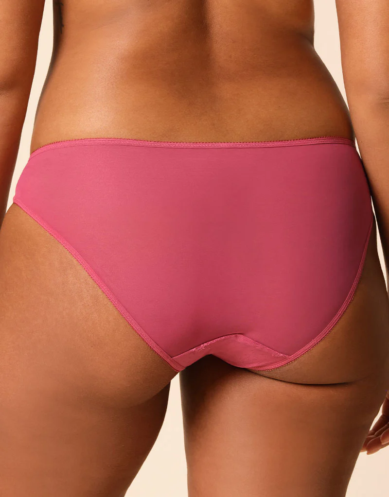 Gossard Glossies Lace Brief Rose Pink - Image 3