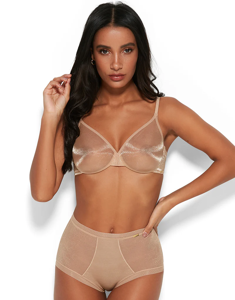 Gossard Glossies Sheer Bra Latte - Image 7
