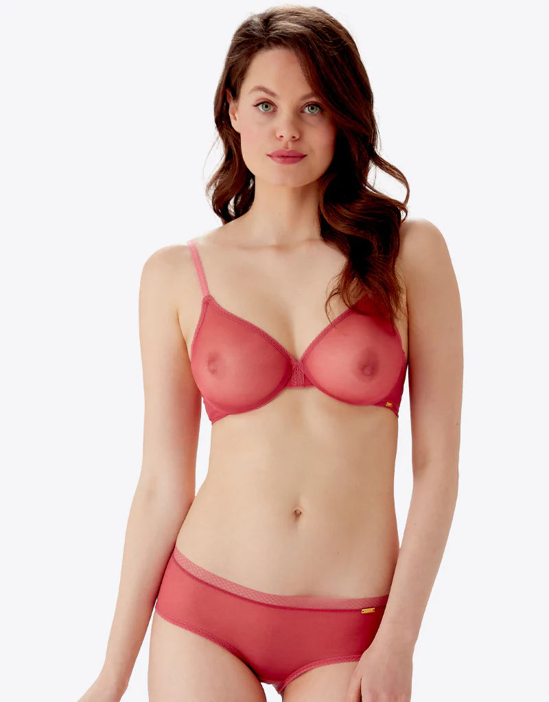 Gossard Glossies Sheer Bra Raspberry Sorbet - Image 8