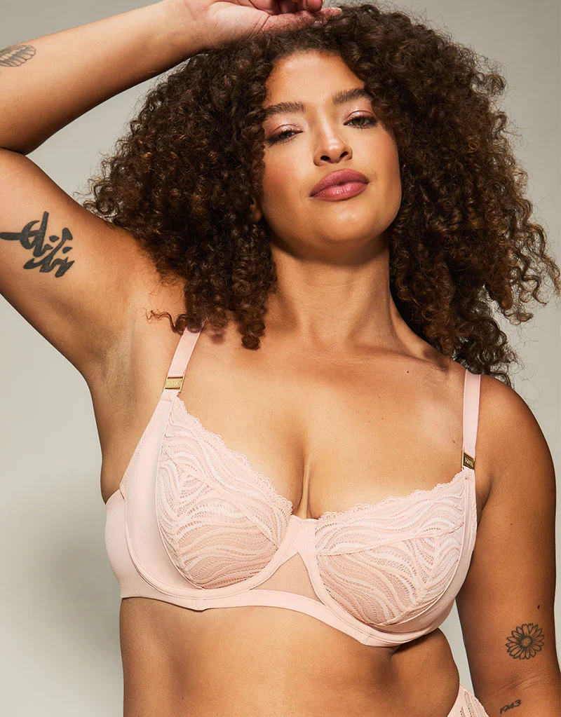 KBX Lola Balcony Bra Light Pink - Image 3