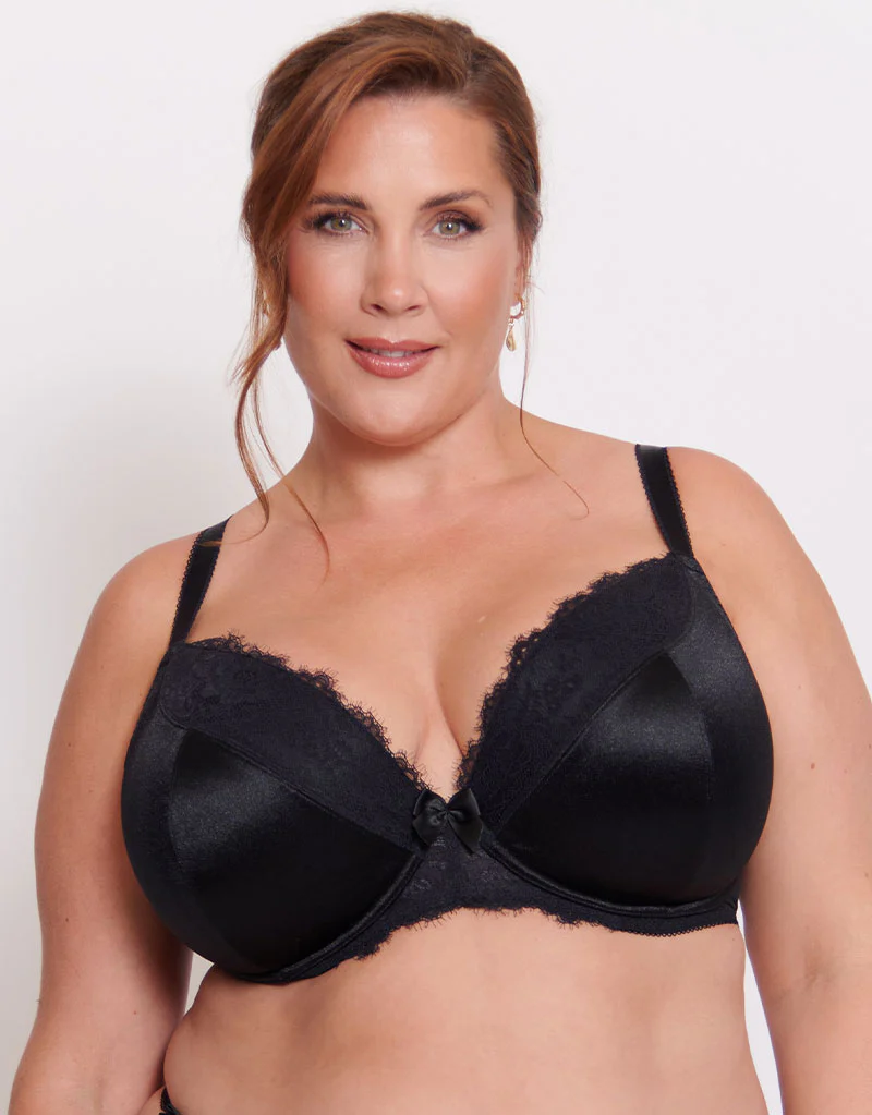 Liaison Lisbon Padded Plunge Bra Black - Image 3