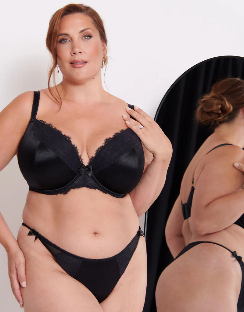Liaison Lisbon Padded Plunge Bra Black - Image 7