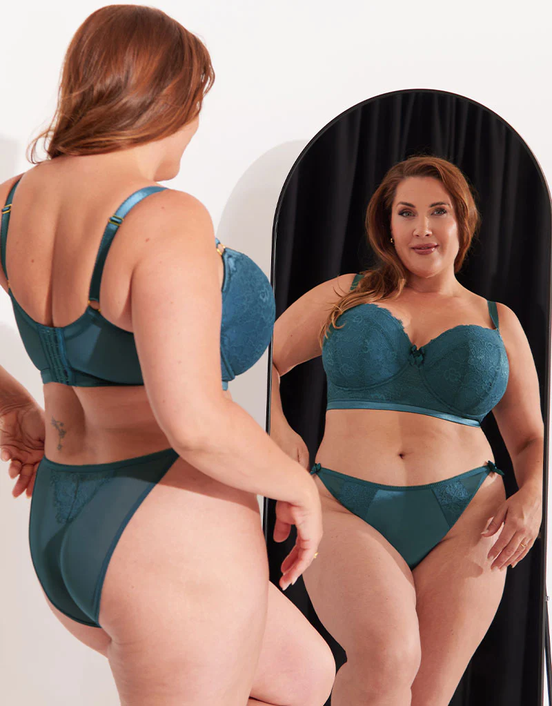 Liaison Vienna Padded Longline Balcony Bra French Navy - Image 7
