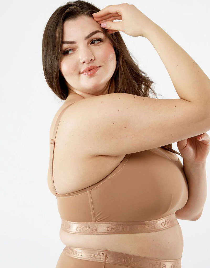 Oola Hidden Wire Bralette Mocha Brown - Image 7