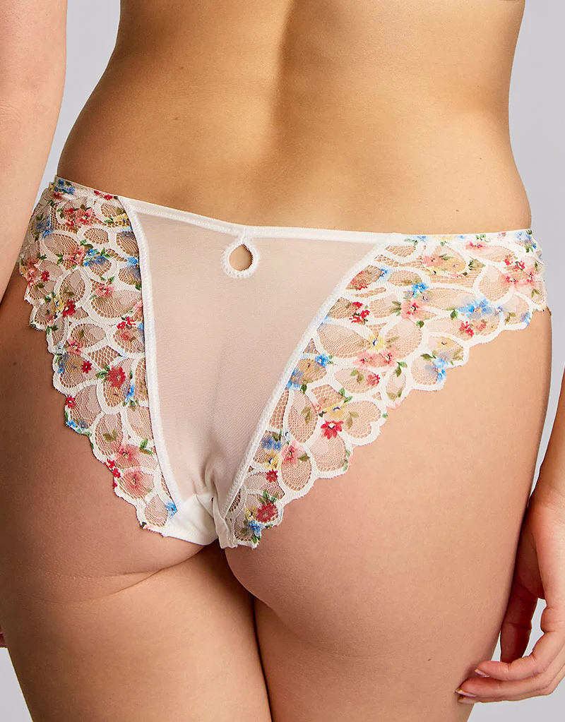 Panache Allure Brazilian Brief Bloom White/Multi - Image 2