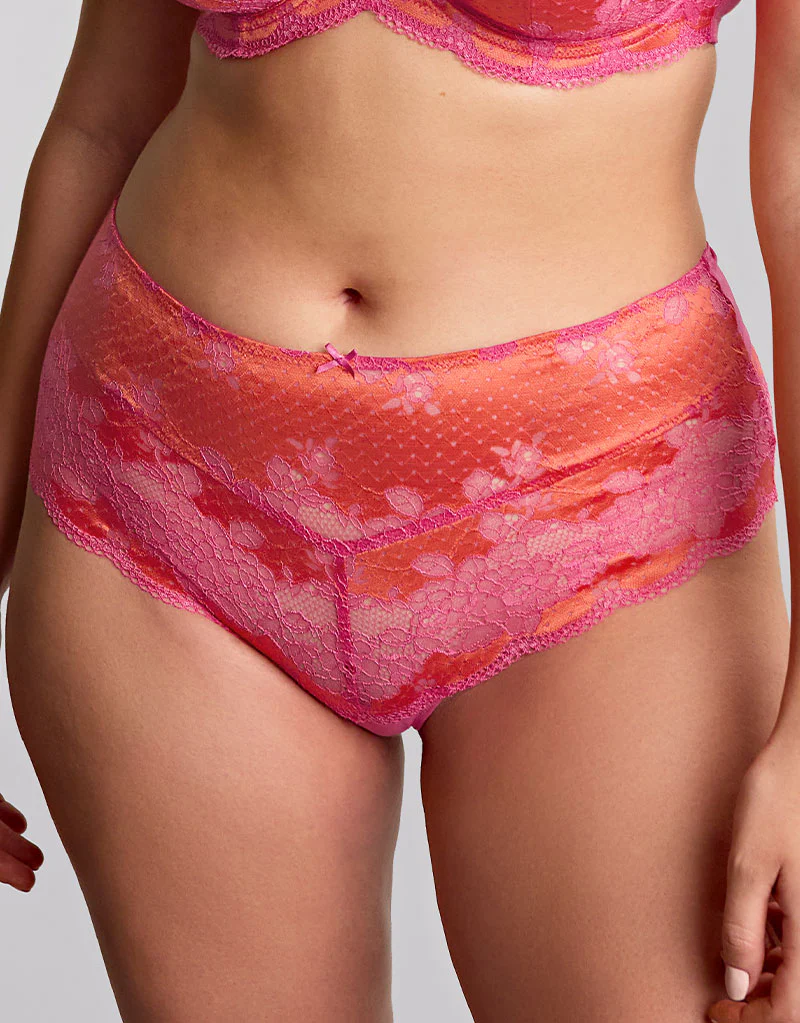 Panache Clara Deep Brief Papaya Pink