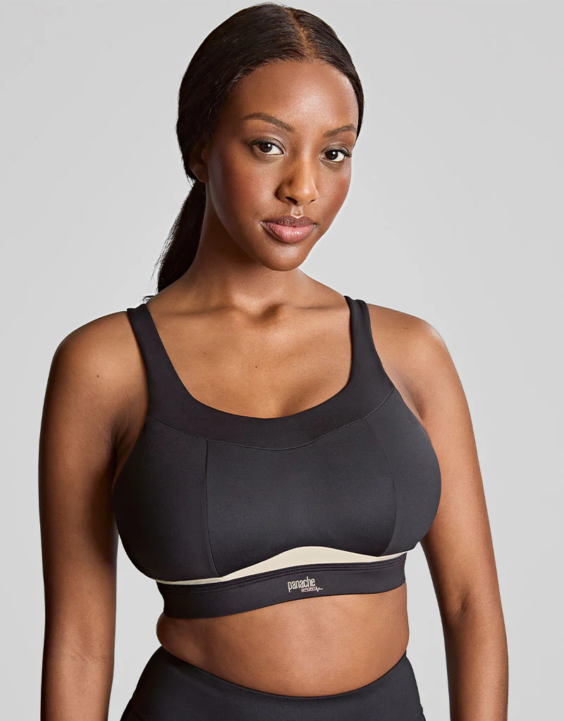 Panache Freedom Non Wired Sports Bra Black/Chalk - Image 4