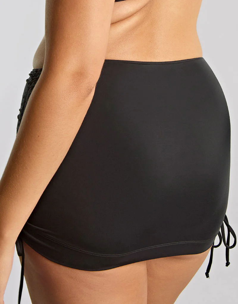 Panache Signature Skirted Bikini Brief Black - Image 2