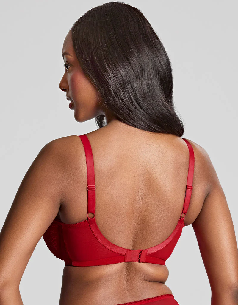 Panache Tango Lace Balconette Bra Scarlet Red - Image 5