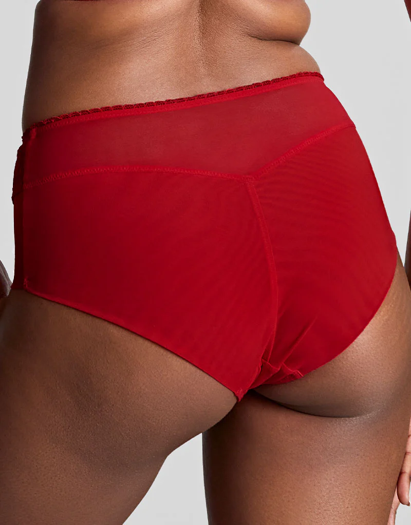 Panache Tango Lace Deep Brief Scarlet Red - Image 2